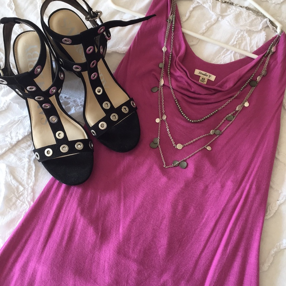 Beaded racerback tank top